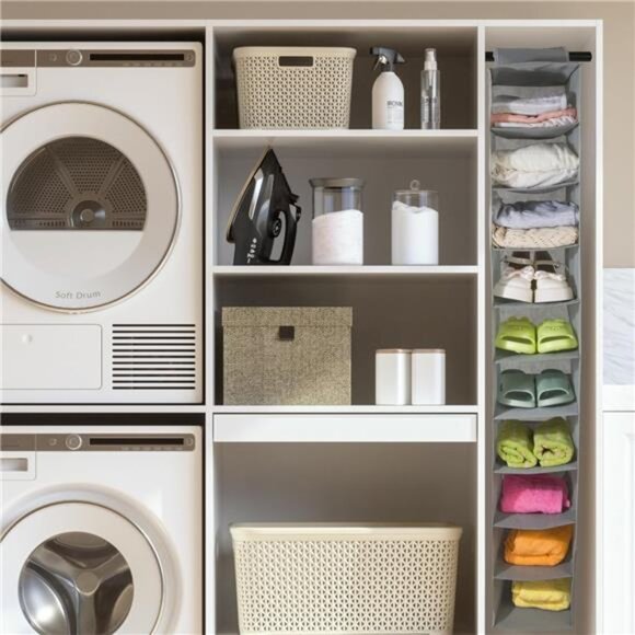 10 Shelf Hanging Closet Organizer - Hat Rack for Baseball Caps - Picture 2 of 7